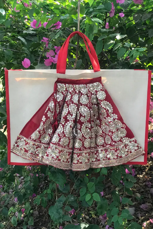 Lehenga only bottom carry bag